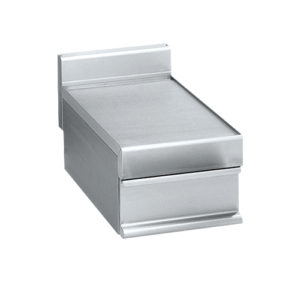 Plan neutre simple inox avec tiroir