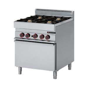 Fourneau gaz 4 feux s/four gaz GN 2/1