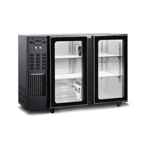 Arrière bar 312L 2 portes vitrées