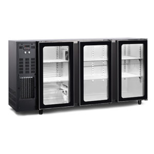 Arrière bar 488L 3 portes vitrées