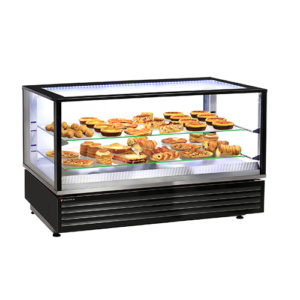Vitrine chauffante ventilée 3 GN 1/1 noire