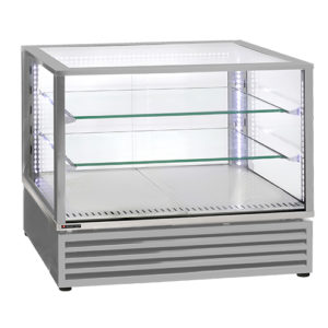 Vitrine chauffante ventilée 2 GN 1/1 inox