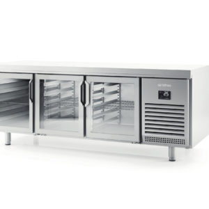 DESSERTE GN1/1 POSITIVE - 3 PTE VITREES