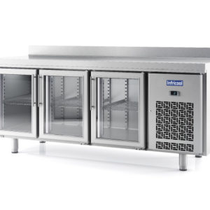 DESSERTE POSITIVE GN 1/1 PORTES VITREES SERIE IM