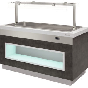 SELF TABLE BUFFET BAIN MARIE - PROF. 830 MM