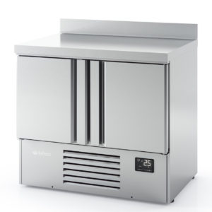 MINI TABLE GN 1/1 RÉSERVE POSITIVE - 2 PTE INOX