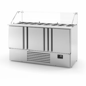 MINI TABLE GN 1/1 PREPA KEBAB-POSITIVE-3PTE INOX