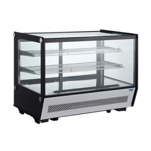 Vitrine panoramique 120L - 2 étagères