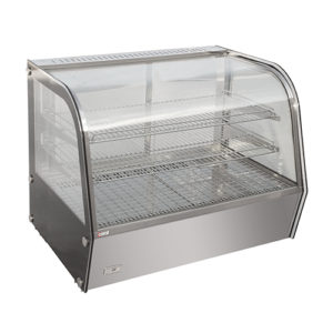 Vitrine chauffante inox 120 L