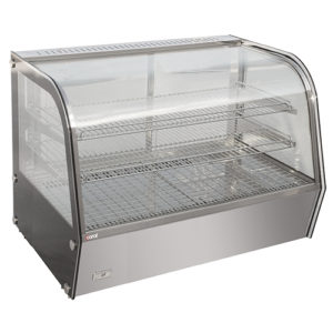 Vitrine chauffante inox 160 L