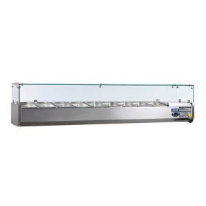 Vitrinette réfrigérée 8 bacs GN 1/4